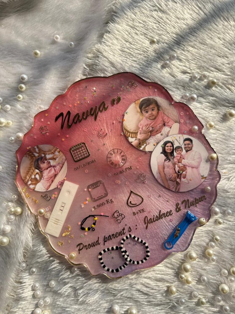Resin Baby Keepsakes Frame